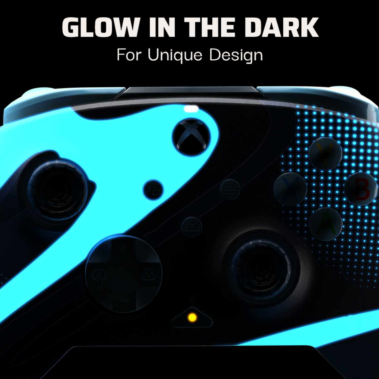 slide 6 of 8, TURTLE BEACH PDP - REMATCH GLOW Advanced Wired Gaming Controller for Xbox Series X|S, Xbox One, & Windows 10/11 PC (Blue Tide), 10/11 ct