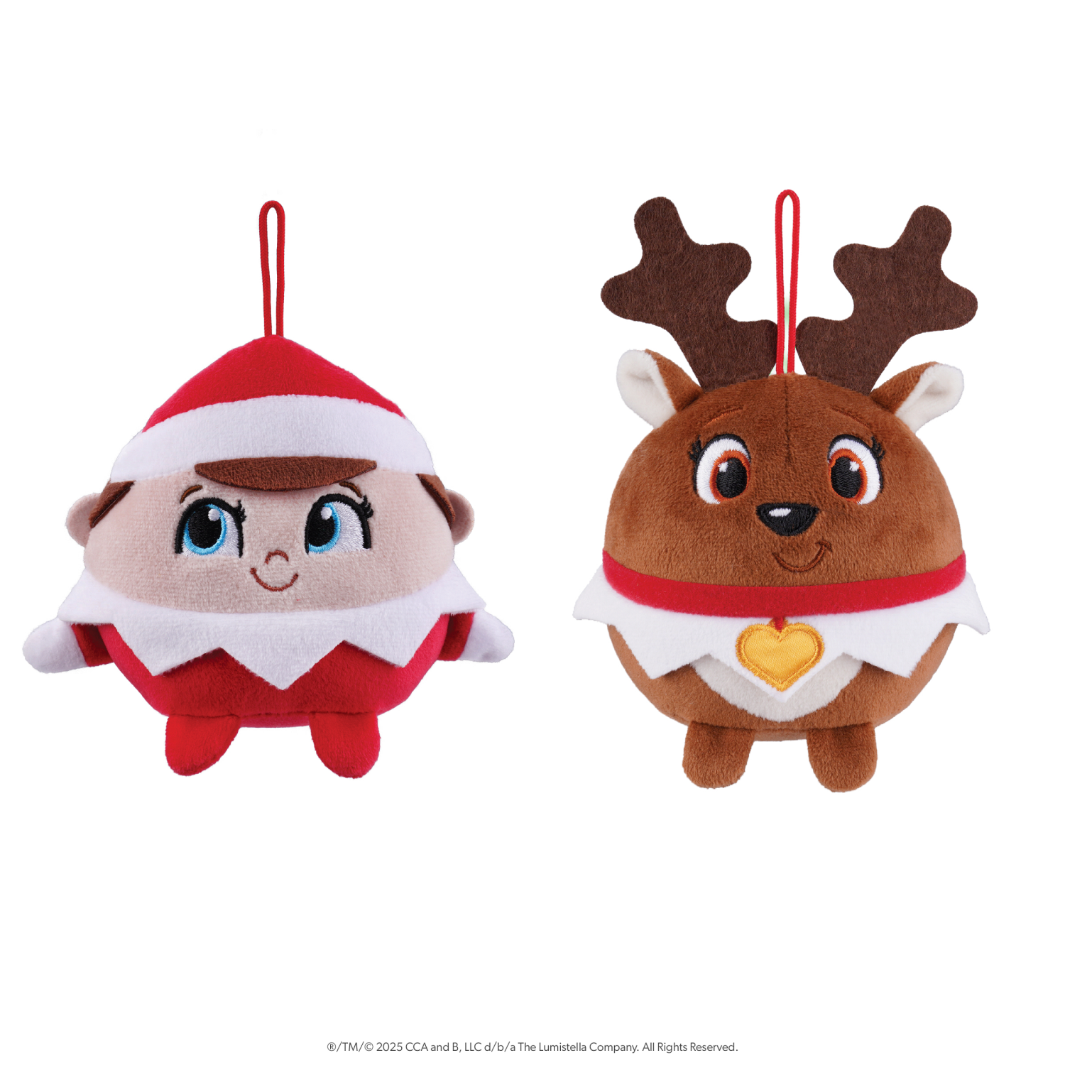 slide 6 of 7, The Elf on the Shelf 3+ Celebration Ornament Plush 2 Pieces, 2 ct