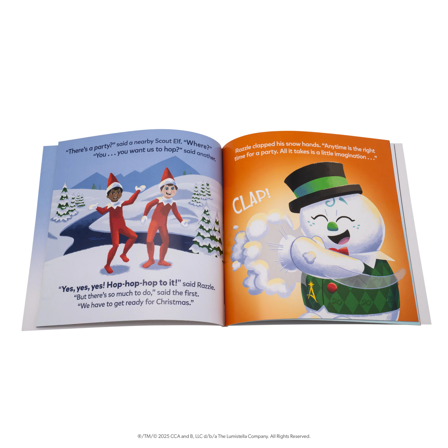 slide 4 of 5, e.l.f. Razzle the Snowman Plush & Book, Limited Edition, 1 ct