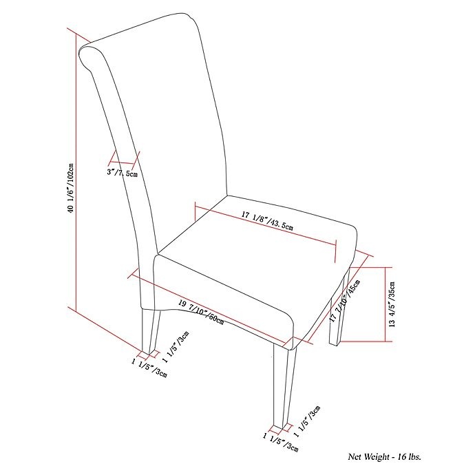 slide 4 of 5, Simpli Home Faux Leather Upholstered Dining Chairs - Stone Grey, 2 ct