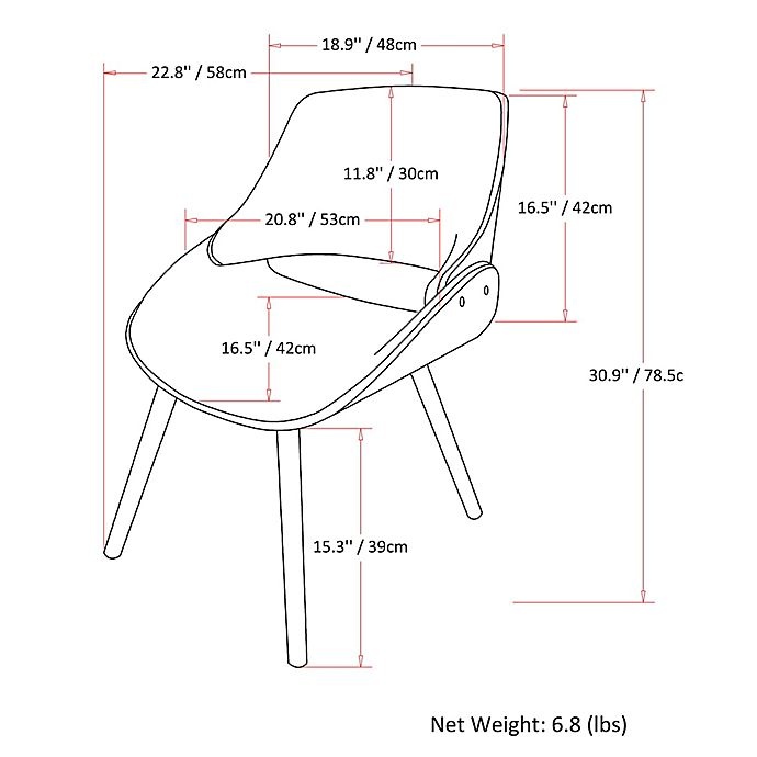 slide 3 of 7, Simpli Home Malden Bentwood Dining Chair - Turquoise, 1 ct