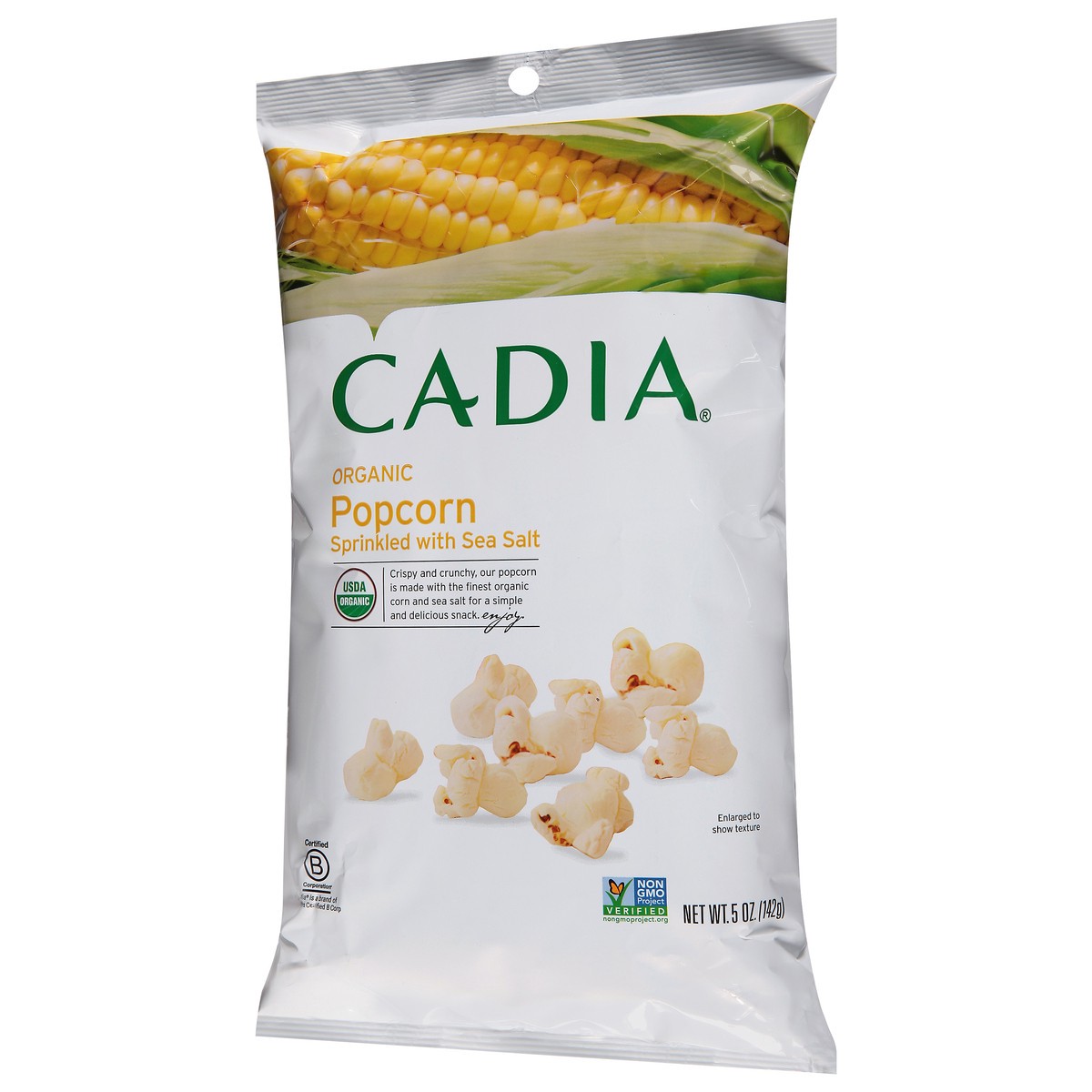 slide 11 of 14, Cadia Organic Sprinkled with Sea Salt Popcorn 5 oz, 5 oz
