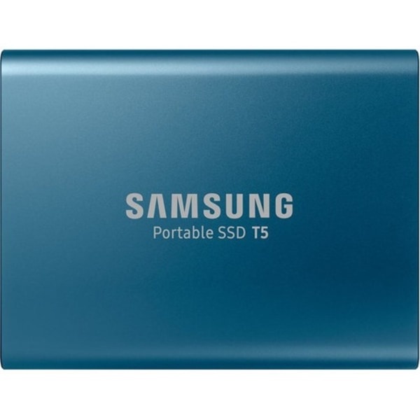 slide 1 of 5, Samsung T5 500Gb Portable External Solid State Drive, Blue, 1 ct