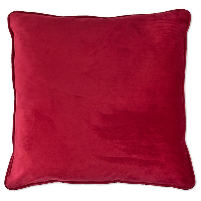 slide 1 of 1, Sherry Kline Richmond Velvet Square Throw Pillow - Red, 1 ct