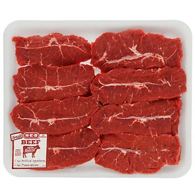 slide 1 of 1, H-E-B Beef Top Blade Steak Boneless Thick Value Pack USDA Select, per lb
