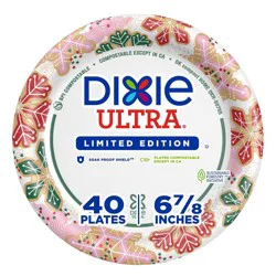 Dixie Ultra Holiday Disposable Plates 7" - 40ct