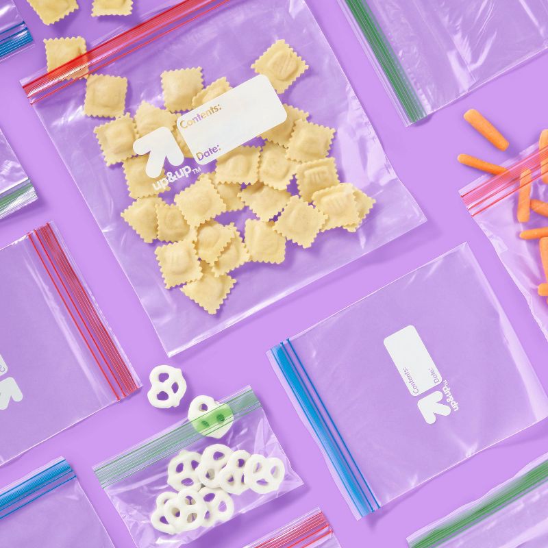 slide 2 of 5, Food Storage Bags Variety Pack - Clear - 355ct - up&up™, 355 ct