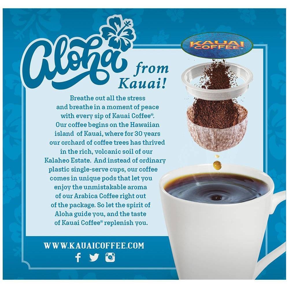 slide 2 of 6, Kauai Coffee Na' Pali Coast, Dark Roast Single Serve Pods - 18ct, 18 ct