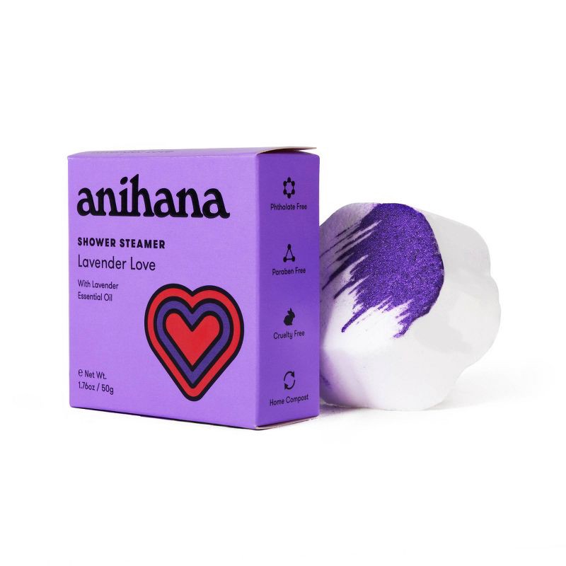 slide 3 of 7, anihana Aromatherapy Essential Oil Lavender Love Shower Steamer - 1.76oz, 1.76 oz