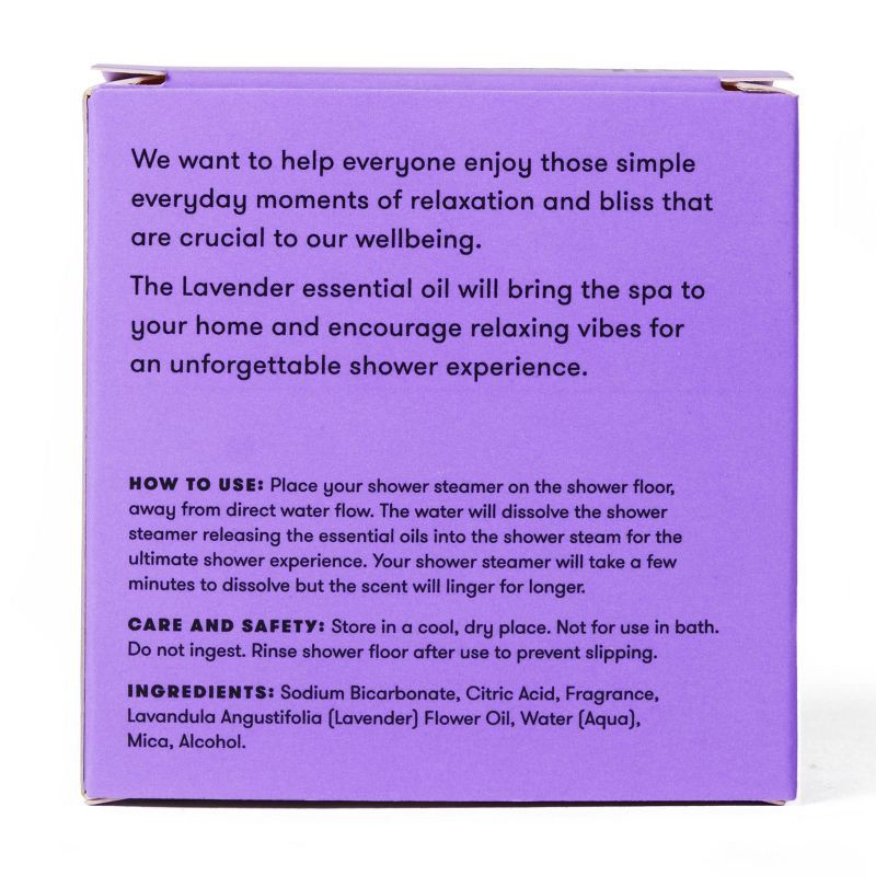 slide 4 of 7, anihana Aromatherapy Essential Oil Lavender Love Shower Steamer - 1.76oz, 1.76 oz