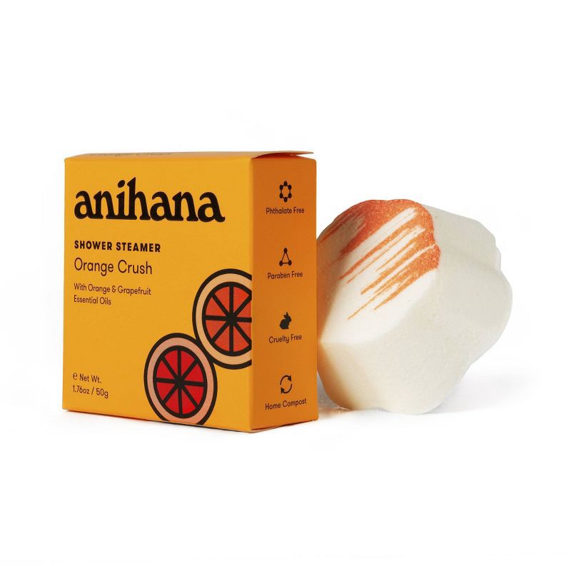 slide 3 of 8, anihana Aromatherapy Essential Oil Orange Crush Grapefruit Shower Steamer - 1.76oz, 1.76 oz