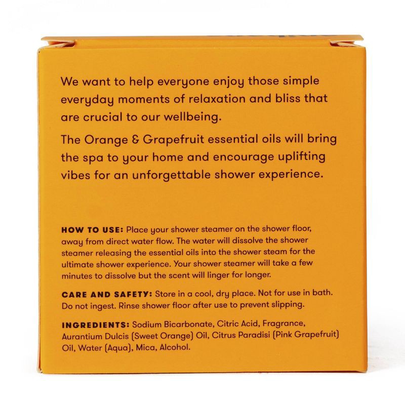 slide 4 of 8, anihana Aromatherapy Essential Oil Orange Crush Grapefruit Shower Steamer - 1.76oz, 1.76 oz