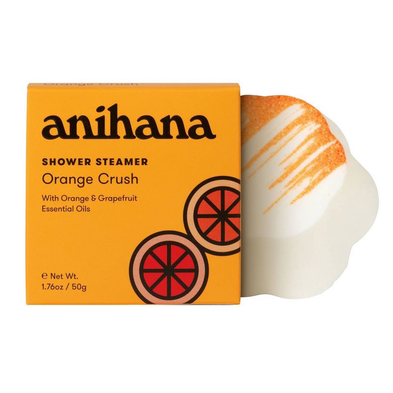 slide 1 of 8, anihana Aromatherapy Essential Oil Orange Crush Grapefruit Shower Steamer - 1.76oz, 1.76 oz