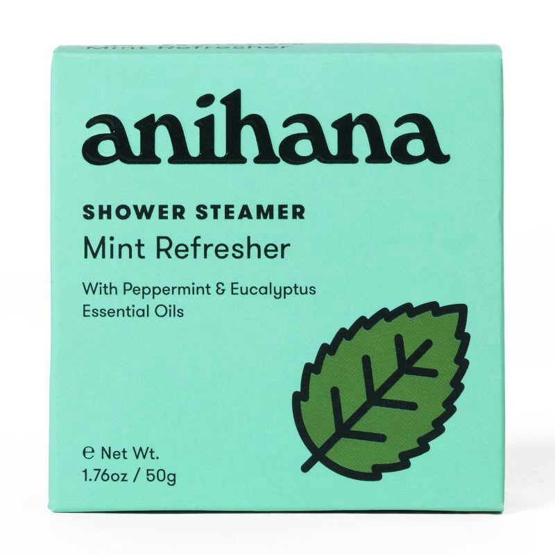 slide 7 of 8, anihana Aromatherapy Essential Oil Mint Refresher Peppermint and Eucalyptus Shower Steamer - 1.76oz, 1.76 oz