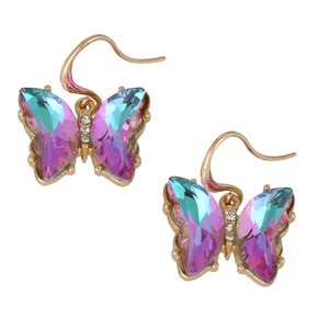 slide 1 of 1, I AM Jewelry Iam Euphoria Butterfly Earrings, 2 ct