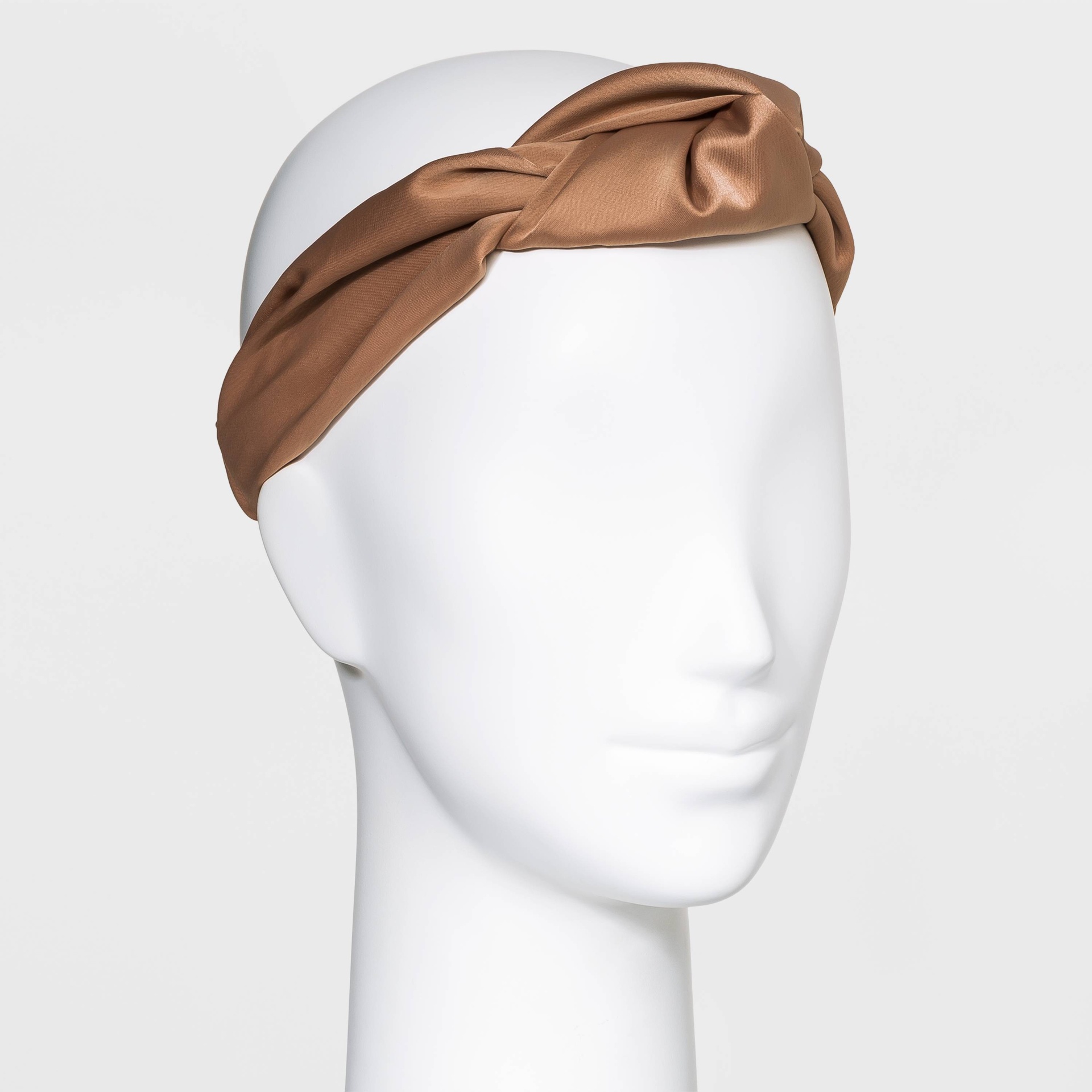 slide 1 of 2, Satin Knot Headwrap - A New Day Tan, 1 ct