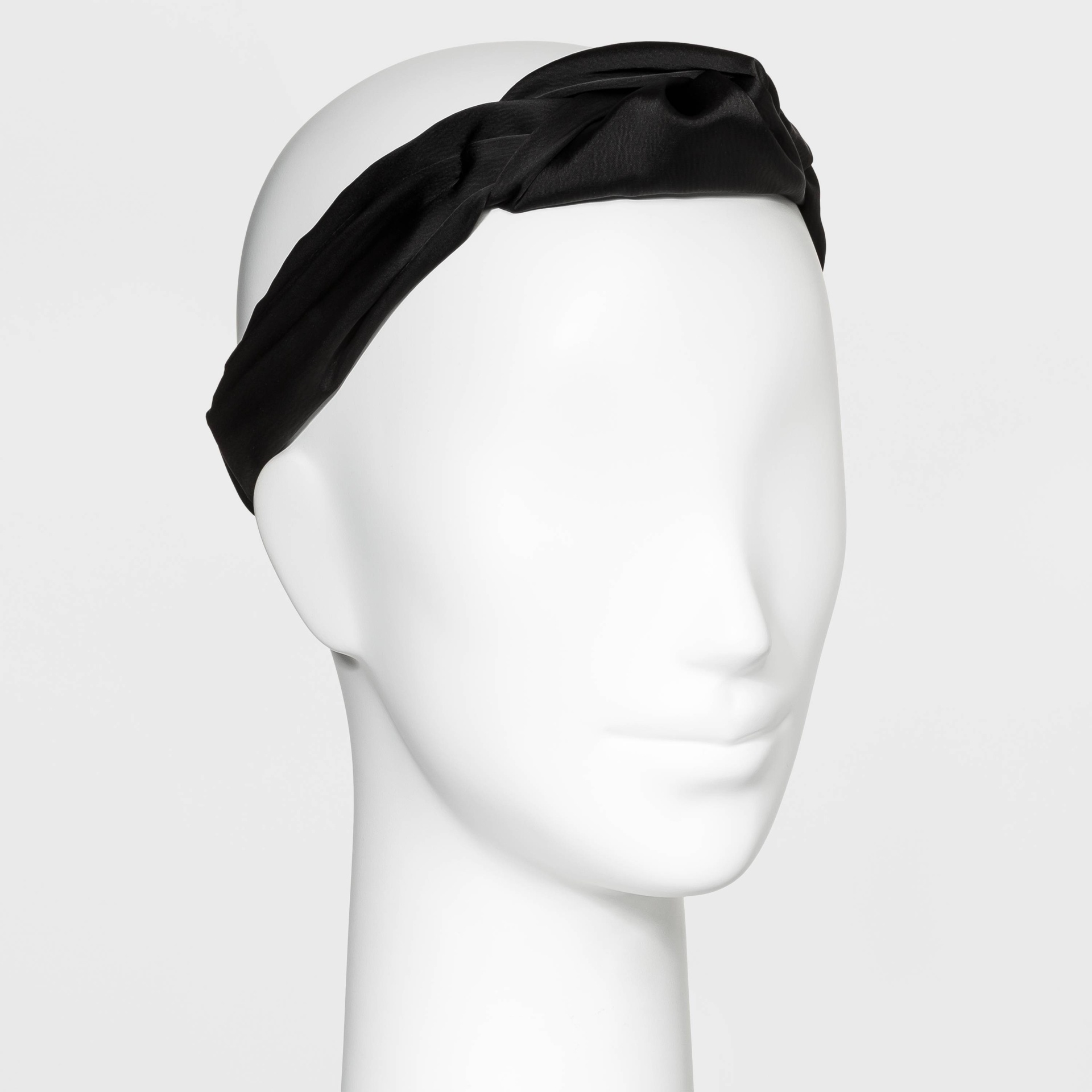 slide 1 of 3, Satin Knot Headwrap - A New Day Black, 1 ct