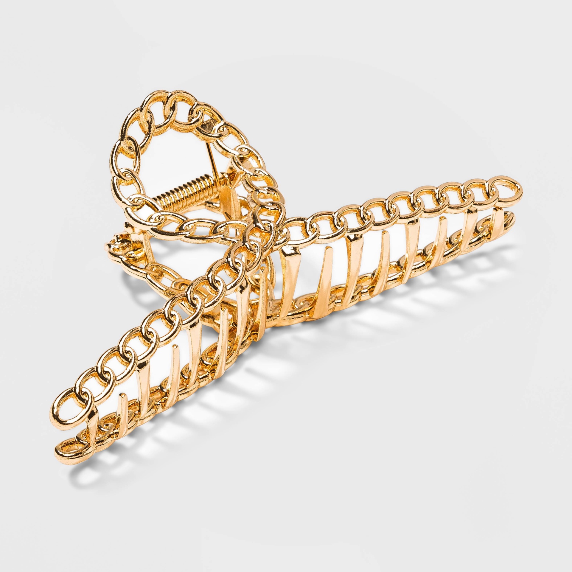 slide 1 of 1, Chain Claw Hair Clip - A New Day Gold, 1 ct