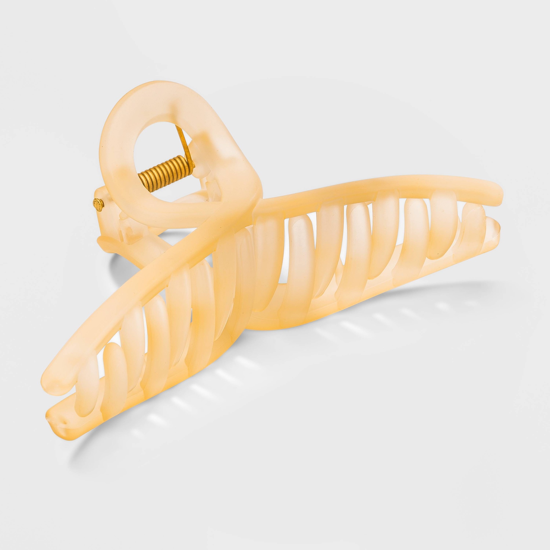 slide 1 of 1, Frosted Loop Claw Hair Clip - A New Day Yellow, 1 ct