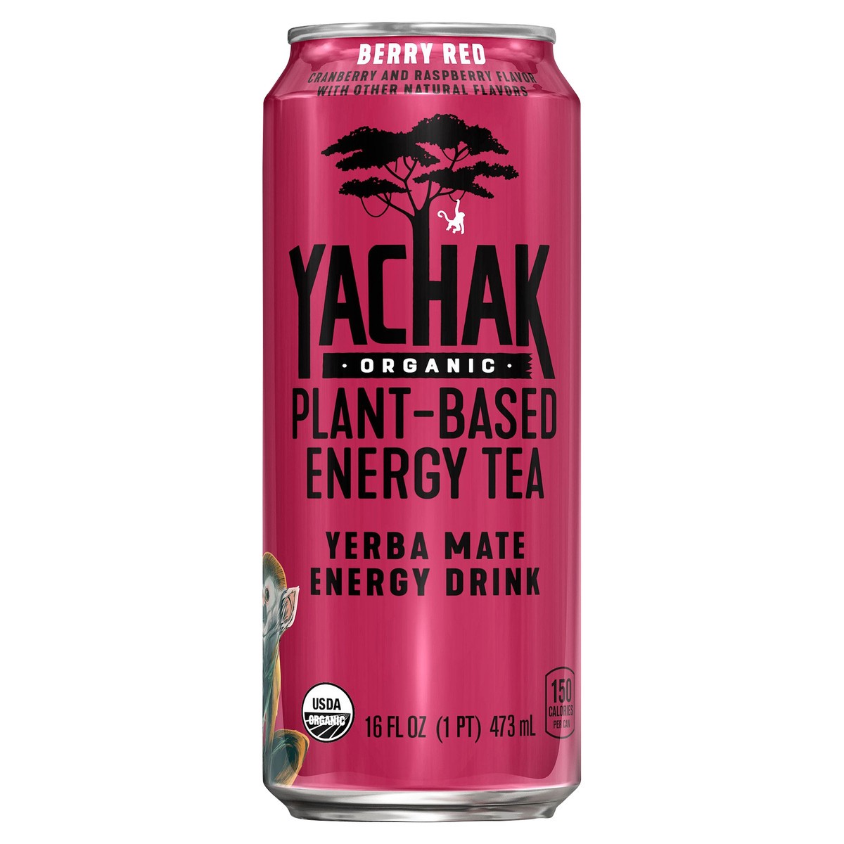 slide 1 of 1, Yachak Organic Berry Red Yerba Mate Energy Drink, 16 fl oz