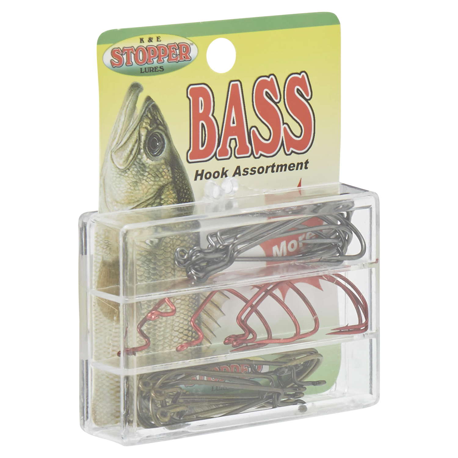 slide 4 of 5, K&E Tackle Bass Hook Assortment, 1 ct