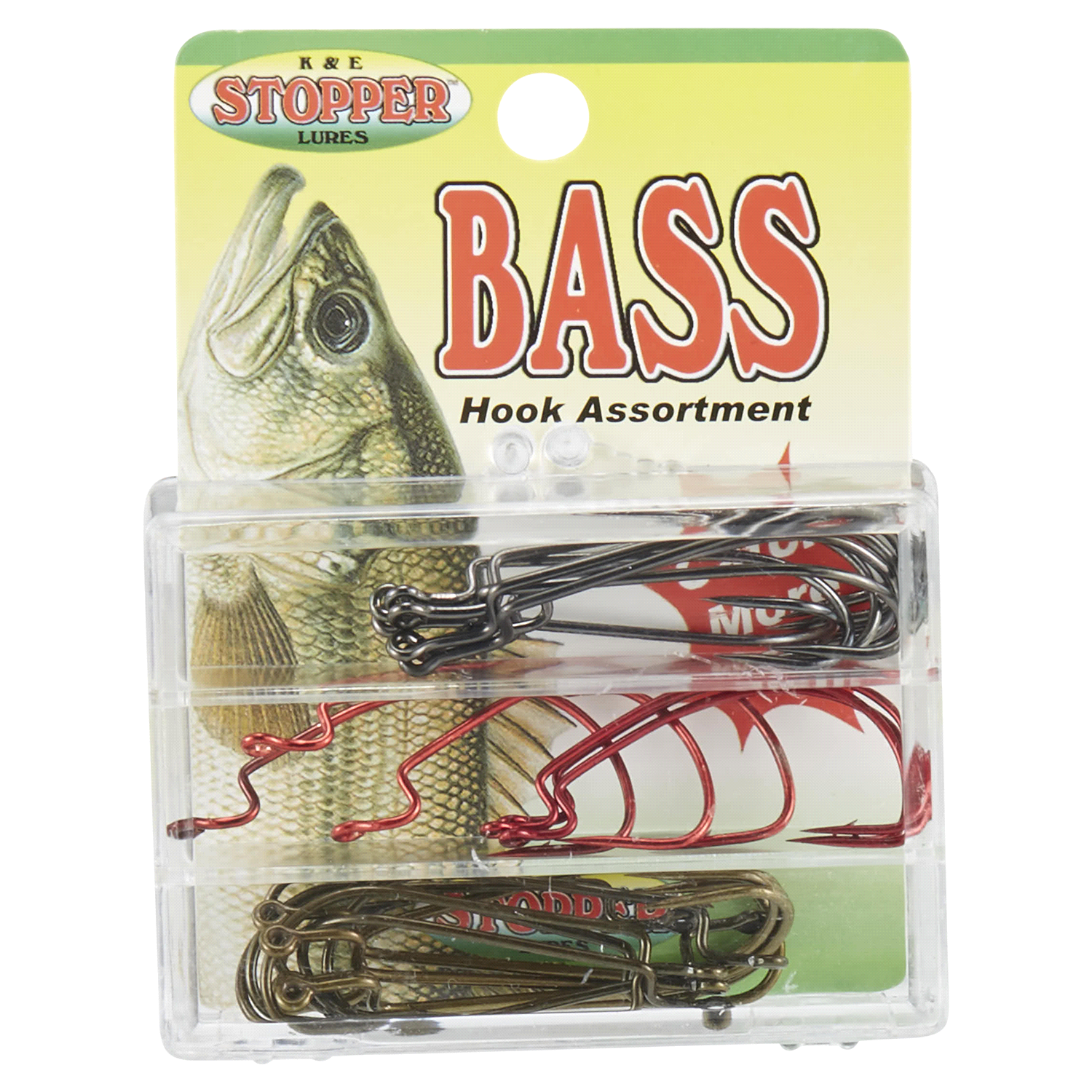 slide 1 of 5, K&E Tackle Bass Hook Assortment, 1 ct