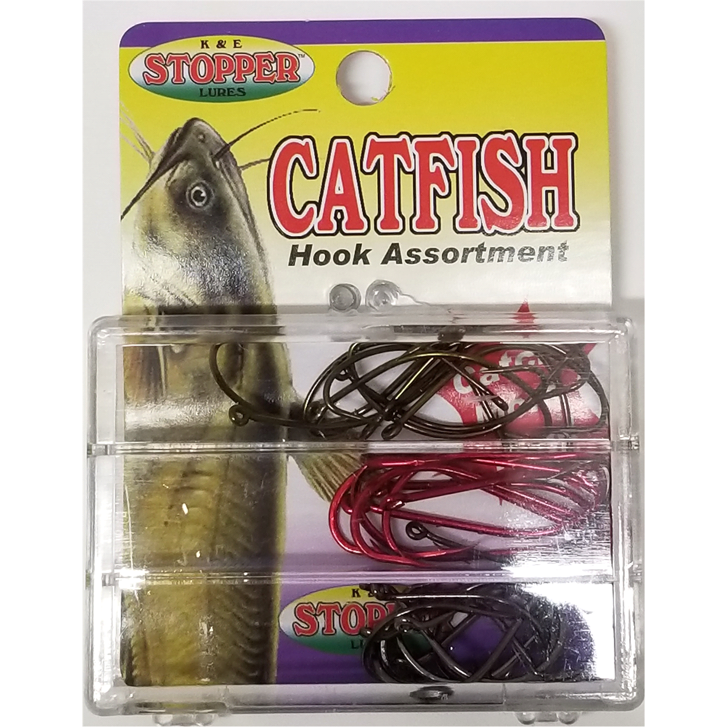 slide 1 of 1, K&E Tackle Catfish Hook Assortment, 1 ct