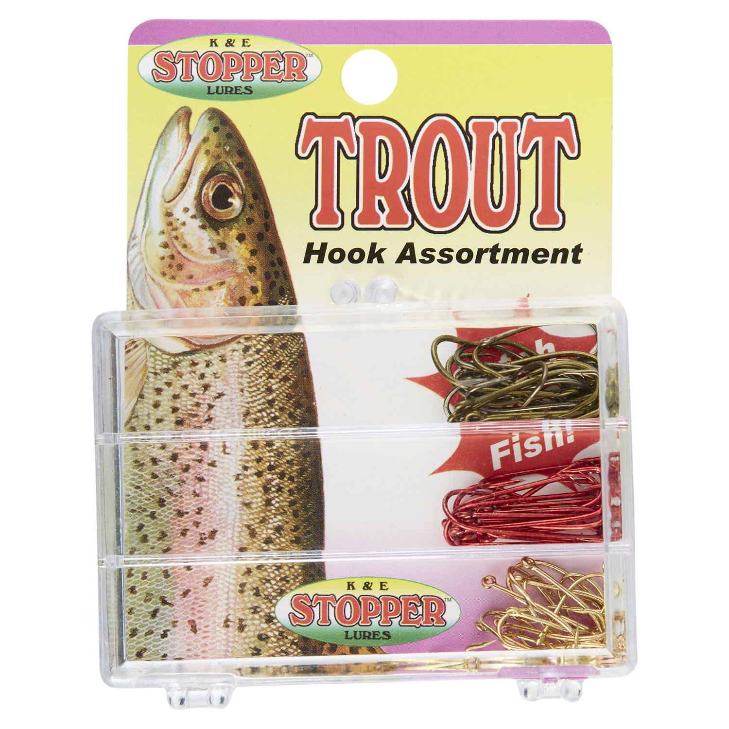 slide 1 of 2, K&E Tackle Trout Hook Assortment, 1 ct