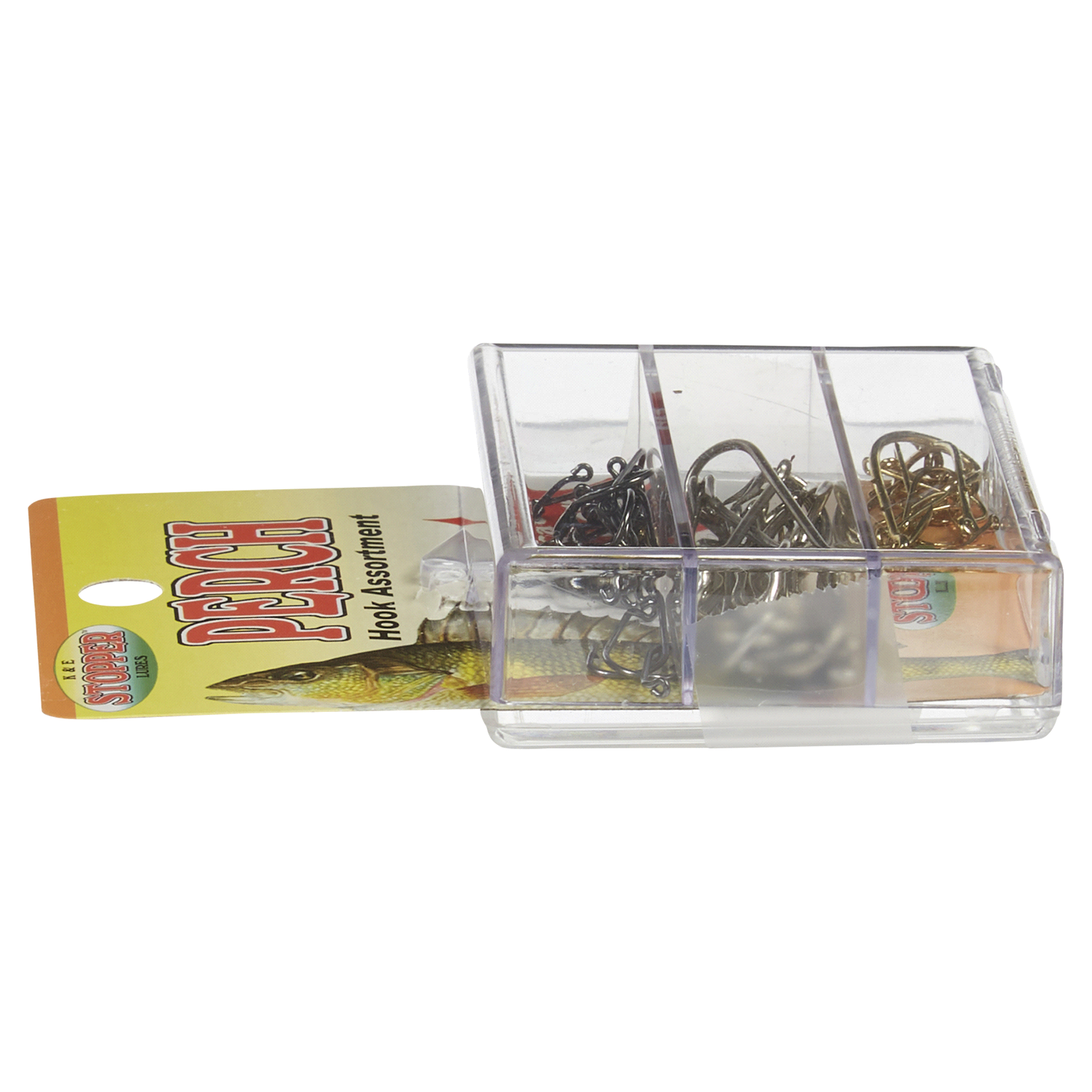 slide 2 of 5, K&E Tackle Perch Hook Assortment, 1 ct