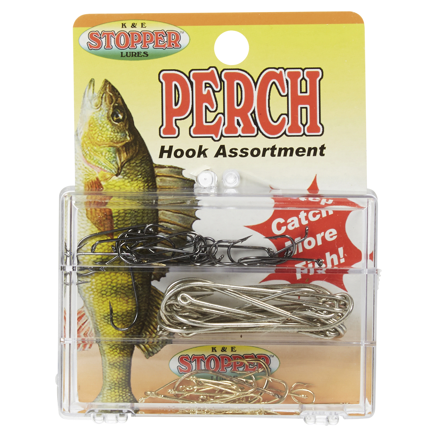 slide 1 of 5, K&E Tackle Perch Hook Assortment, 1 ct