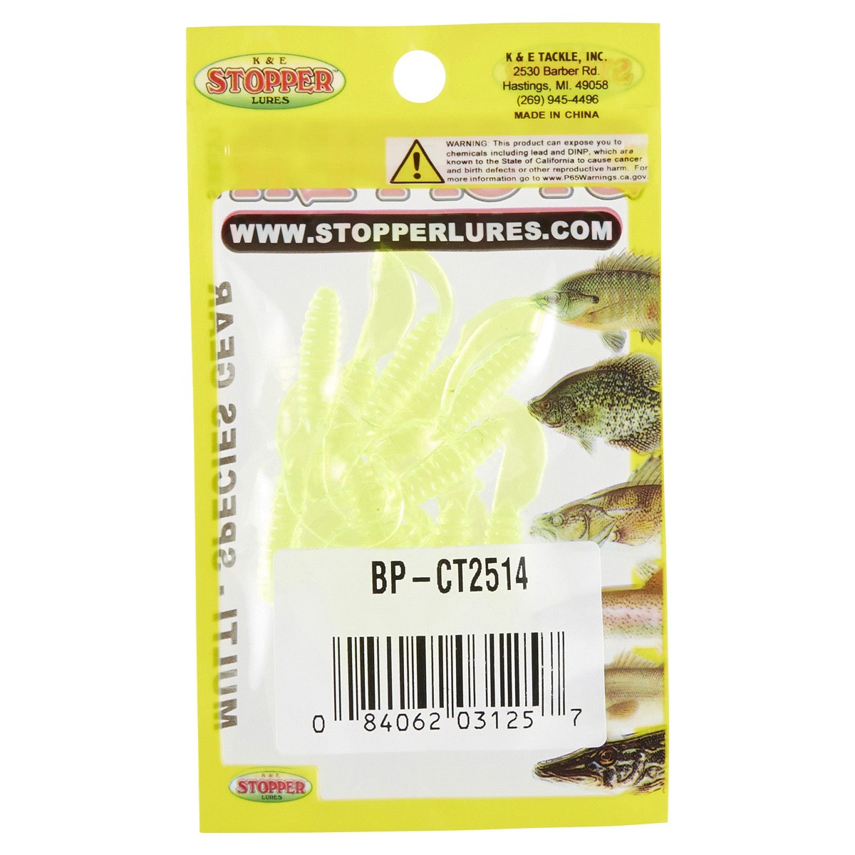 slide 2 of 2, 2 1/2 Curl Tail Chartreuse, 1 ct