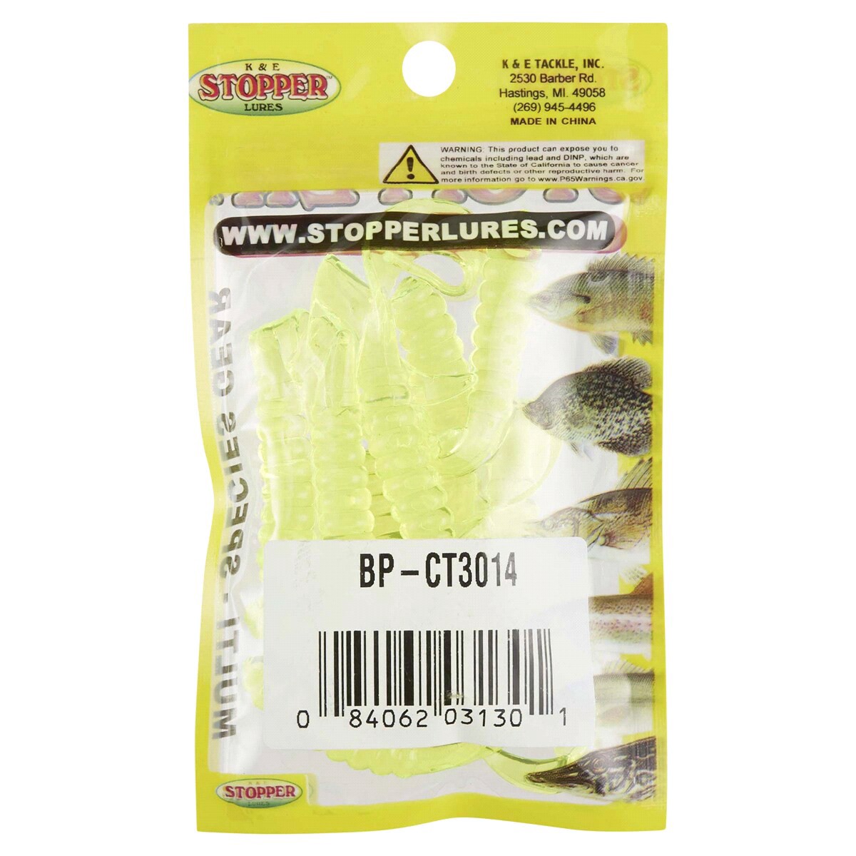 slide 2 of 2, 3 Curl Tail Chartreuse, 1 ct