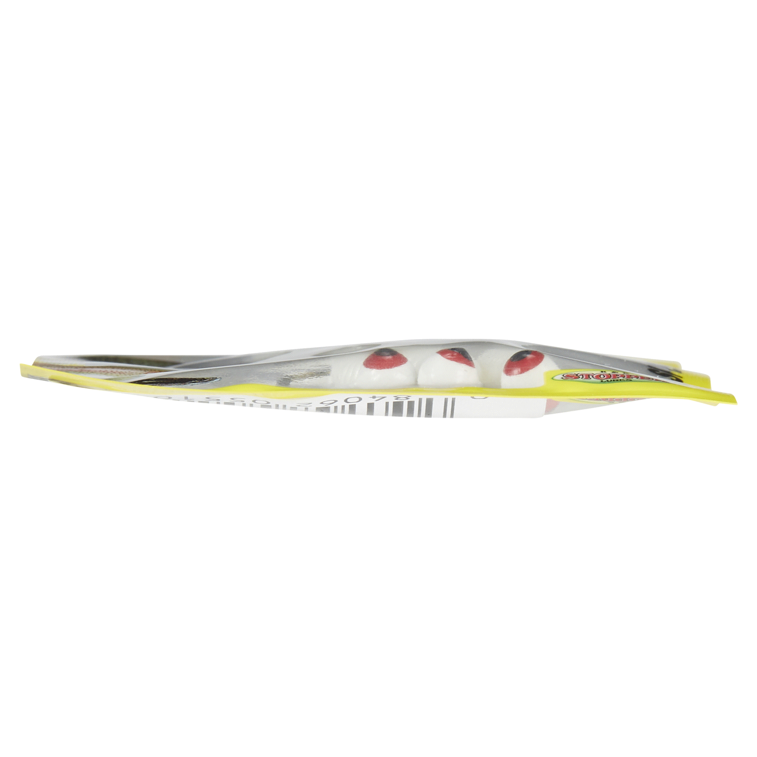 slide 5 of 5, Stopper Lures Rigged Plastic Curl Tail White 1/16th oz, 1/16 oz