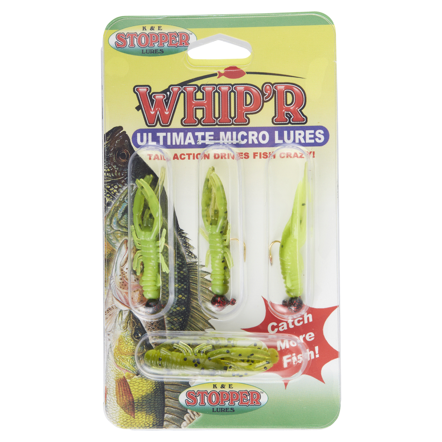 slide 1 of 2, STOPPER Whip'R Craw Assorted, 3 ct