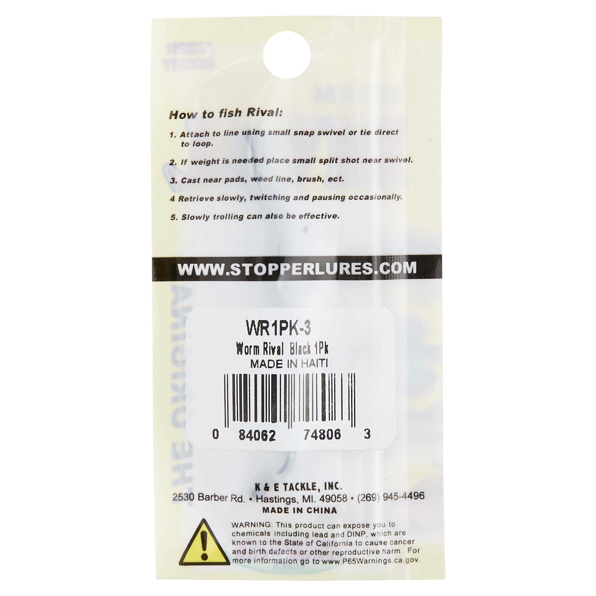 slide 2 of 2, Worm Rival Original Black, 1 ct