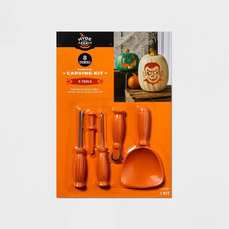 slide 1 of 3, Halloween Pumpkin Carving Kit 6pc - Hyde and EEK! Boutique™, 6 ct