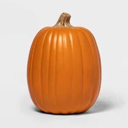 13" Carvable Faux Halloween Pumpkin Orange - Hyde and EEK! Boutique™