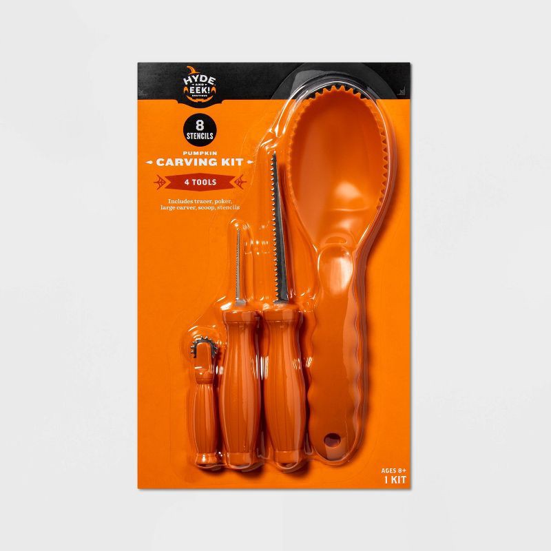 slide 1 of 3, Halloween Pumpkin Carving Kit 5pc - Hyde and EEK! Boutique™, 5 ct