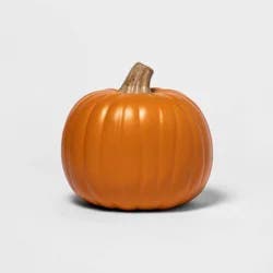 9" Carvable Faux Halloween Pumpkin Orange - Hyde and EEK! Boutique™