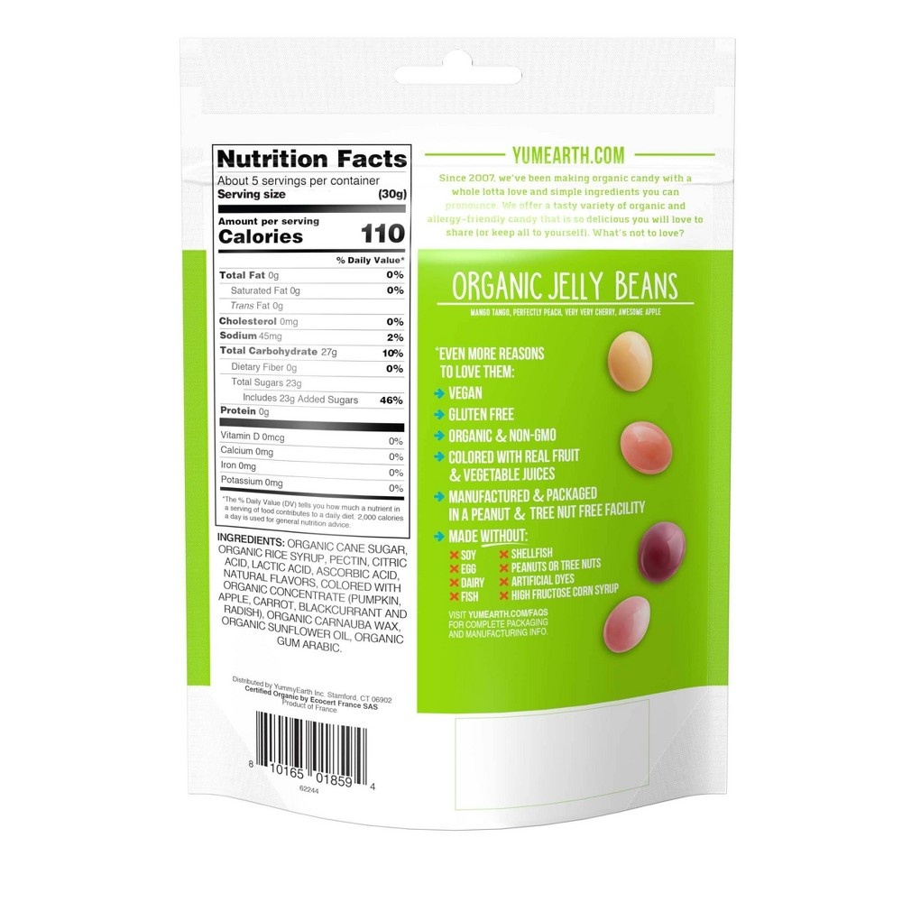slide 2 of 3, YumEarth Yum Earth Easter Jelly Beans Stand-up Bag, 5 oz