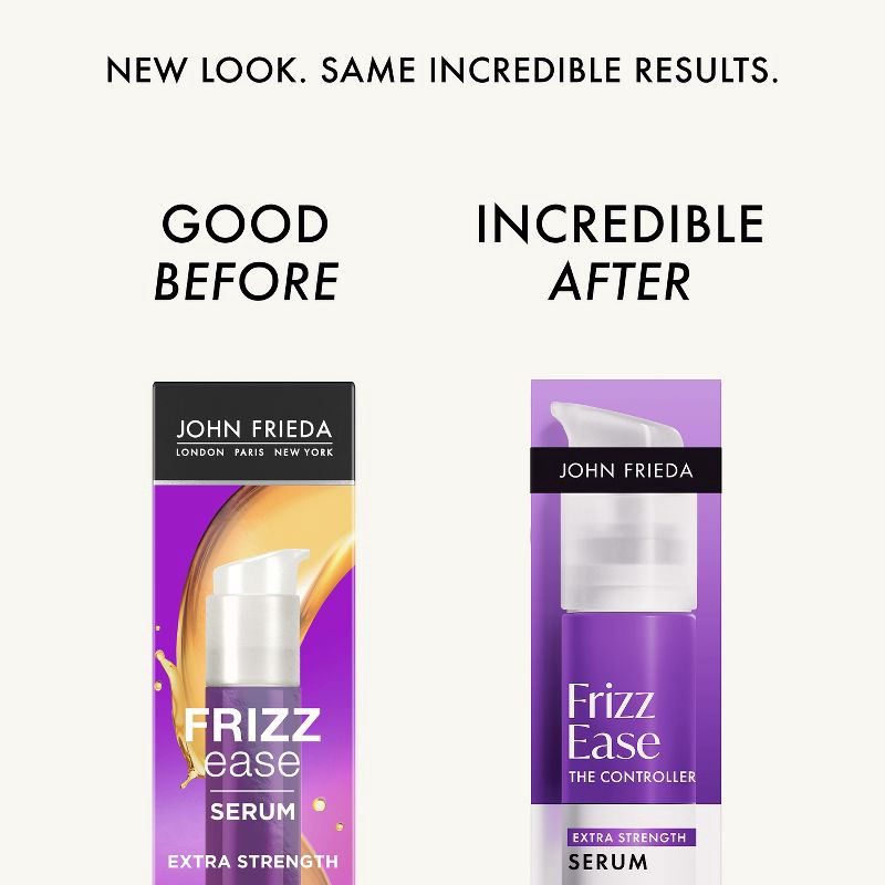 slide 3 of 11, John Frieda Frizz Ease Extra Strength Frizzy Hair Serum with Argan, Coconut, and Moringa Oil - 1.69 fl oz, 1.69 fl oz