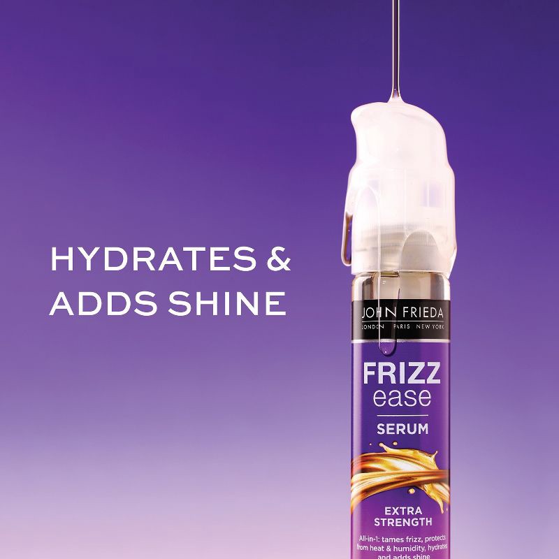 slide 4 of 11, John Frieda Frizz Ease Extra Strength Frizzy Hair Serum with Argan, Coconut, and Moringa Oil - 1.69 fl oz, 1.69 fl oz