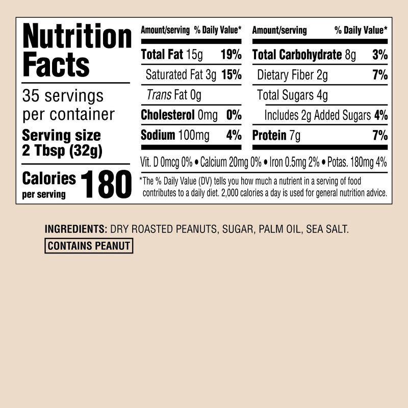 slide 4 of 4, Natural No Stir Creamy Peanut Butter - 40oz - Good & Gather™, 40 oz