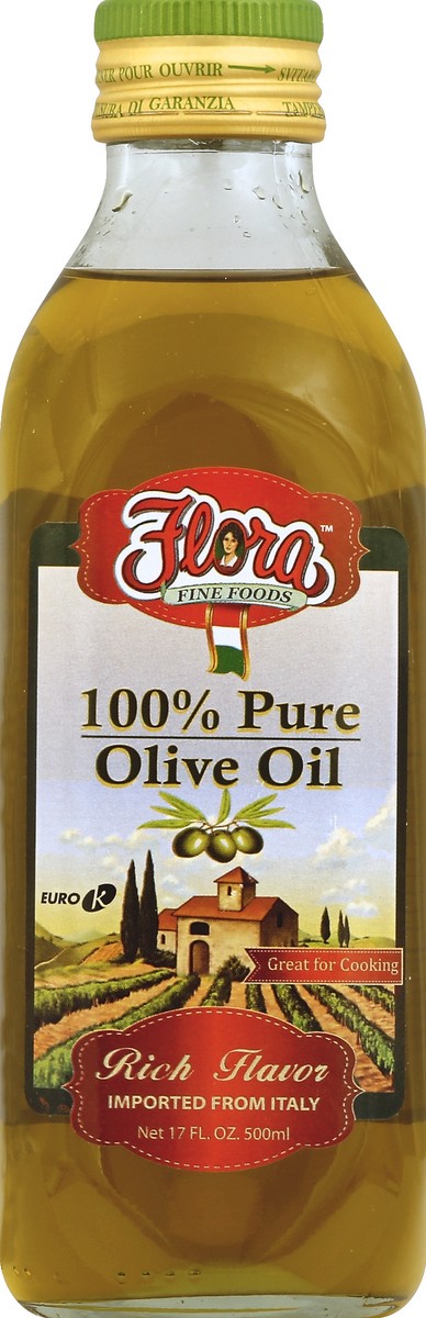 slide 2 of 2, Flora Fine Foods Flora Pure Olive Oil Ital, 17 oz