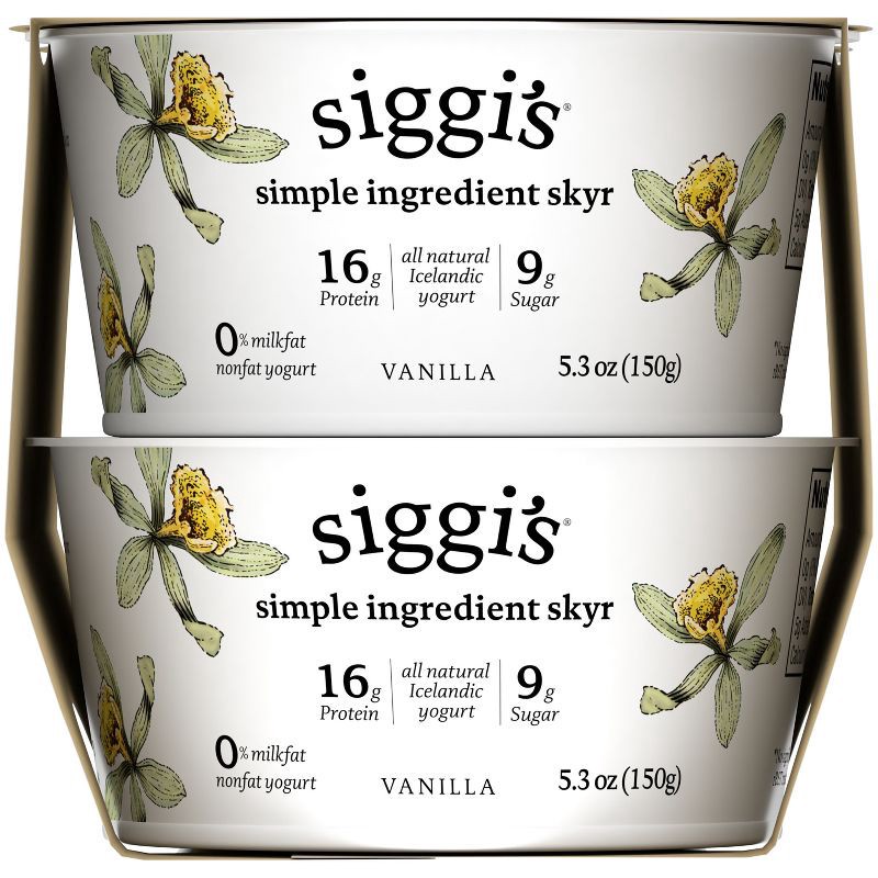 slide 13 of 13, siggi's Nonfat Vanilla Icelandic-Style Skyr Yogurt - 4pk/5.3oz Cups, 4 ct; 5.3 oz