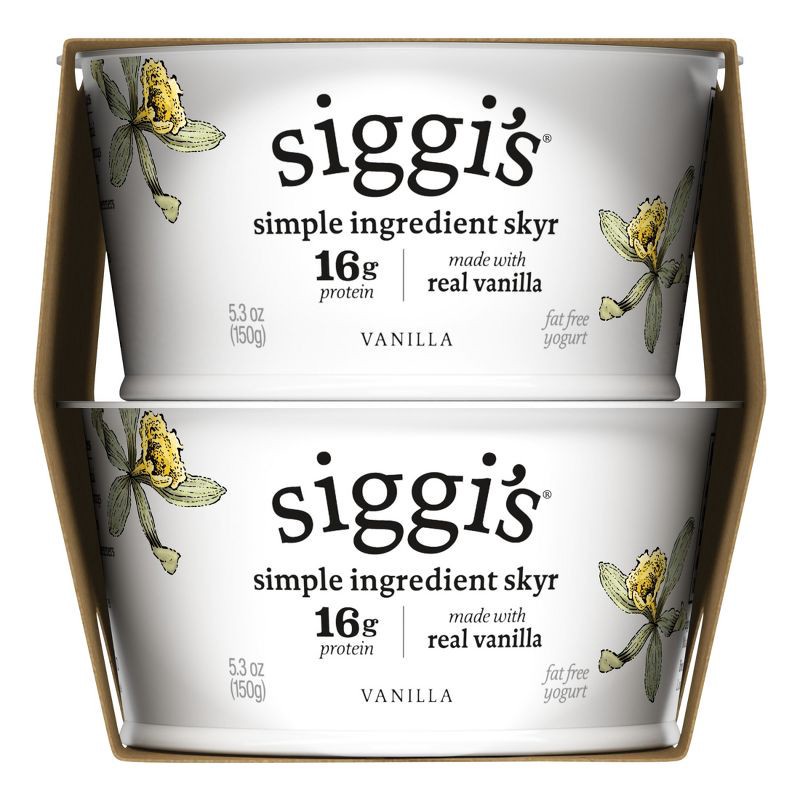 slide 9 of 13, siggi's Nonfat Vanilla Icelandic-Style Skyr Yogurt - 4pk/5.3oz Cups, 4 ct; 5.3 oz