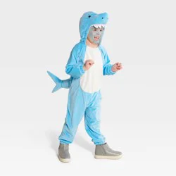 Toddler Shark Halloween Costume Jumpsuit 2T-3T - Hyde & EEK! Boutique™: Cozy, Zippered, Plush Material