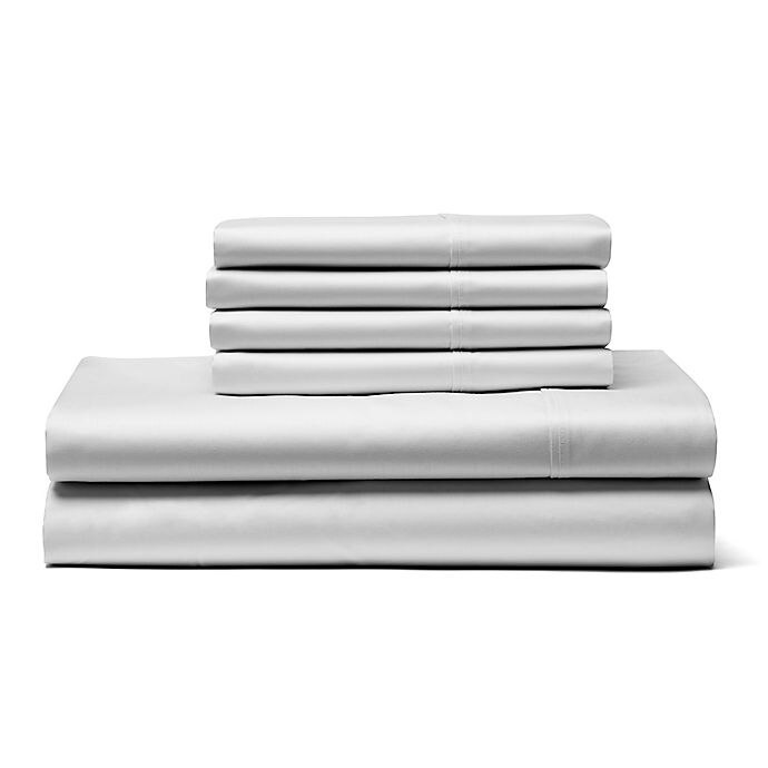 slide 2 of 2, Waverly 500-Thread-Count Solid King Sheet Set - White, 6 ct