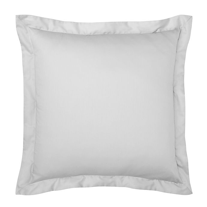 slide 1 of 1, Under the Canopy Solid Organic Cotton European Pillow Sham - Silver, 1 ct