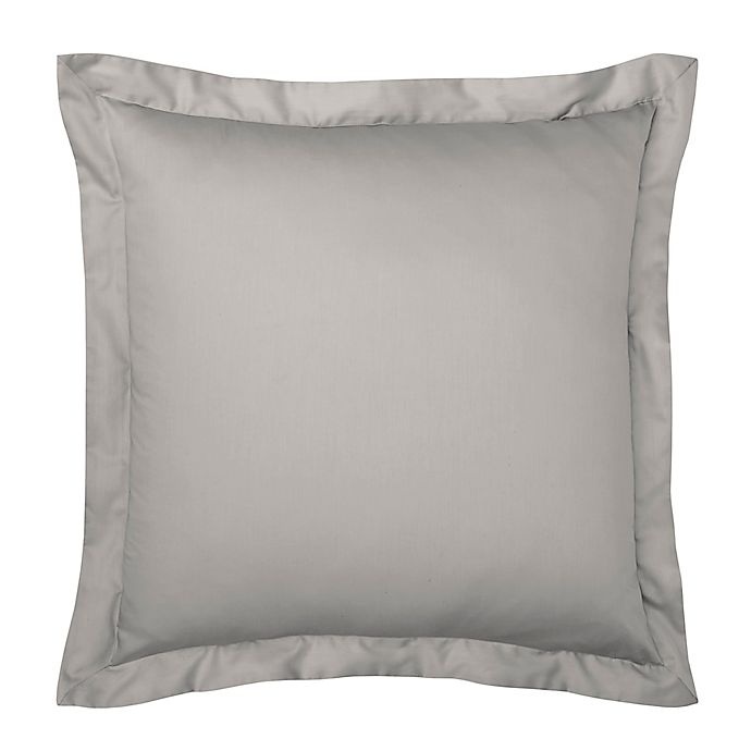 slide 1 of 1, Under the Canopy Solid Organic Cotton European Pillow Sham - Grey, 1 ct